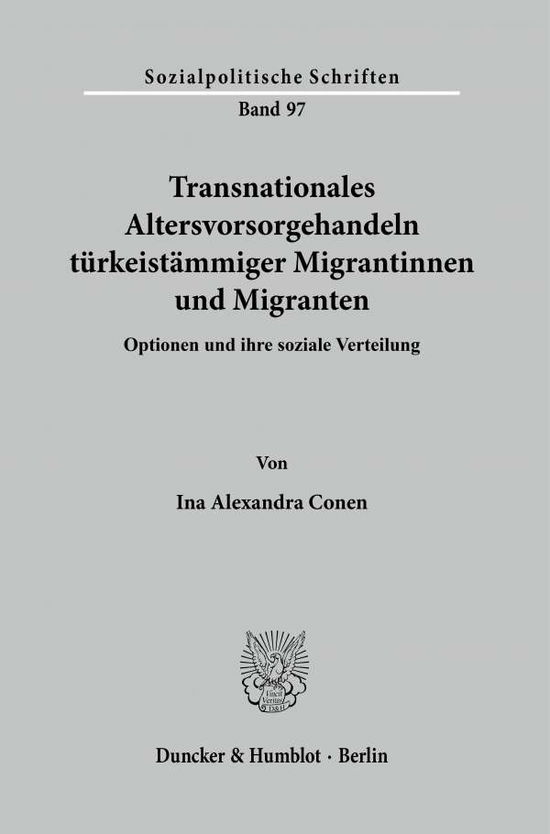 Cover for Conen · Transnationales Altersvorsorgehan (N/A) (2021)