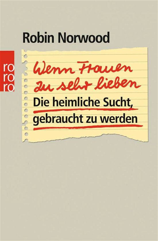 Cover for Robin Norwood · Roro Tb.19100 Norwood.wenn Frau.zu Sehr (Bog)