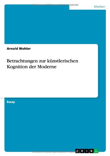 Cover for Wohler · Betrachtungen zur künstlerischen (Buch) [German edition] (2012)