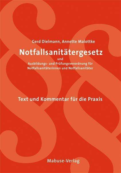 Cover for Dielmann · Notfallsanitätergesetz und Aus (Book)