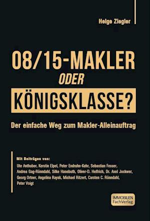 Cover for Helge Ziegler · 08/15-Makler oder Königsklasse? (Book) (2023)