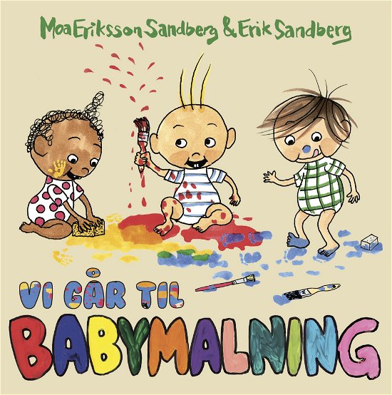Cover for Moa Eriksson Sandberg · Vi går til babymaling (Cardboard Book) [1.º edición] (2020)