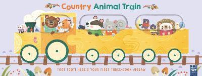 Cover for Animal Train: Countryside - Animal Train (Board book) (2025)