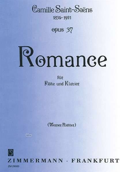 Cover for Saint-Saens · Romance,Fl+Kl (Buch)