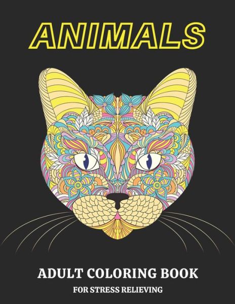 Cover for Coloring Books · Animals Adult Coloring Book for Stress Relieving (Paperback Book) (2021)