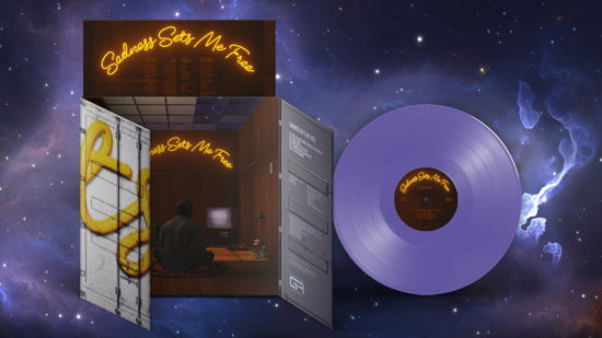 Cover for Gruff Rhys · Sadness Sets Me Free (LP) [Limited Purple Vinyl Split Door Sleeve edition] (2024)