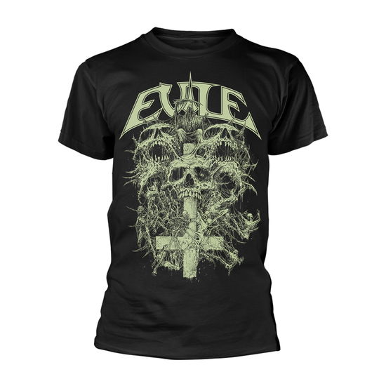 Cover for Evile · Riddick Skull (T-shirt) [size M] [Black edition] (2021)