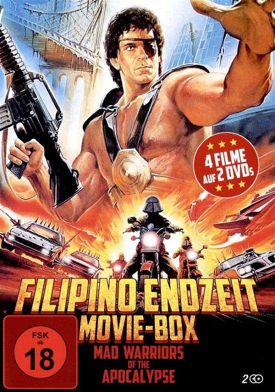 Cover for Filipino Endzeit Movie-box · Mad Warriors Of The Apocalypse (4 Filme Auf 2 Dvds) (DVD) [Box set]