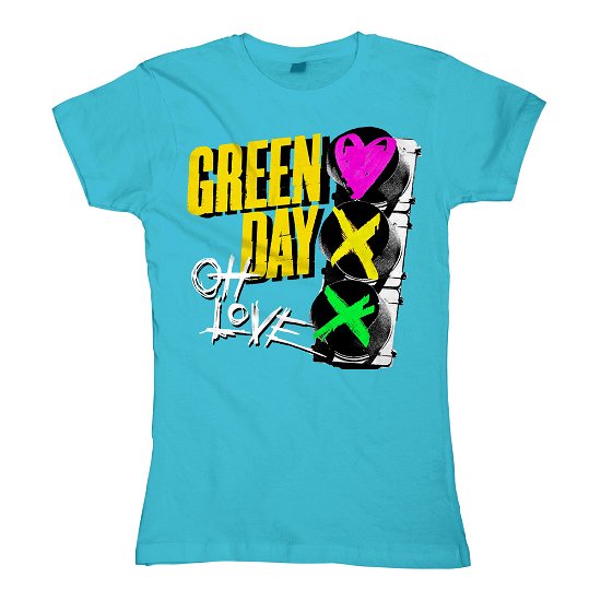Cover for Green Day · Red Light Love Girlie / Blue (T-shirt) [size L] (2012)