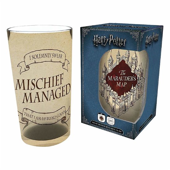 Premium Glas 500ml Harry Potter Marauders Map - Harry Potter - Merchandise - HARRY POTTER - 5028486383009 - 7. februar 2019