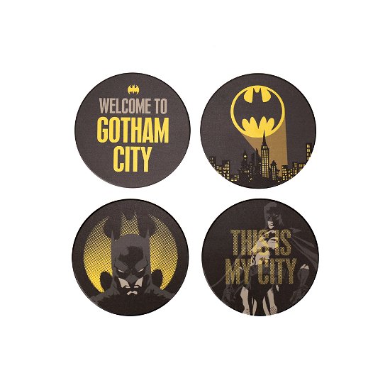Coasters Set Of 4 Ceramic - Dc Comics (Gotham City) - Batman - Produtos - HALF MOON BAY - 5055453488009 - 30 de maio de 2022