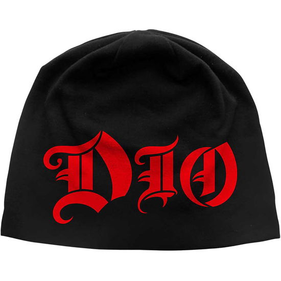 Cover for Dio · Dio Unisex Beanie Hat: Logo JD Print (Black) (Bekleidung) (2024)