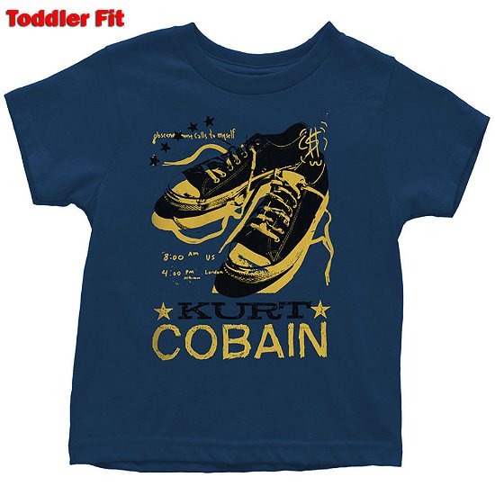 Cover for Kurt Cobain · Kurt Cobain Kids Toddler T-Shirt: Laces (2 Years) (T-shirt) [size 1-2yrs] [Blue - Kids edition]