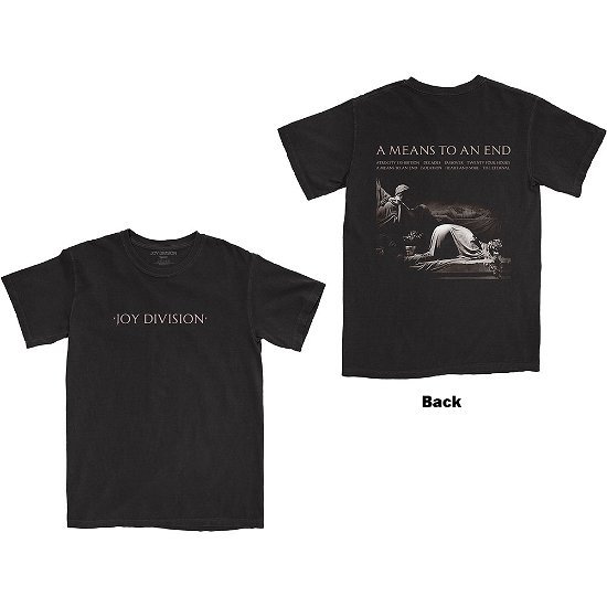 Joy Division Unisex T-Shirt: A Means To An End (Back Print) - Joy Division - Merchandise -  - 5056368660009 - 