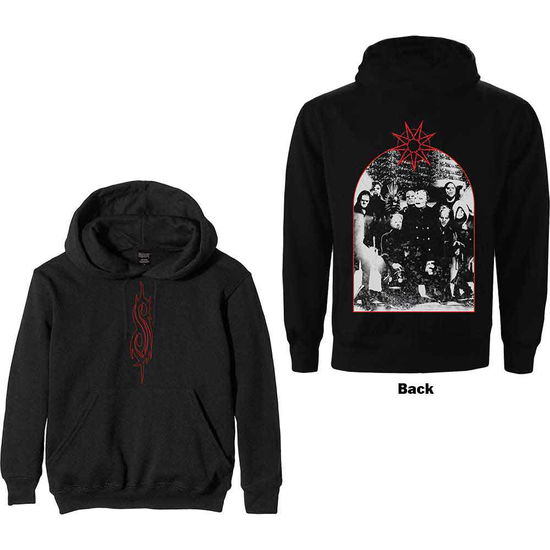 Slipknot Unisex Pullover Hoodie: Arched Group Photo - Slipknot - Merchandise -  - 5056561061009 - November 24, 2022