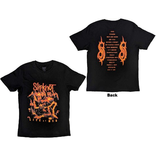 Slipknot Unisex T-Shirt: Live at MSG Orange (Back Print) - Slipknot - Koopwaar -  - 5056737208009 - 