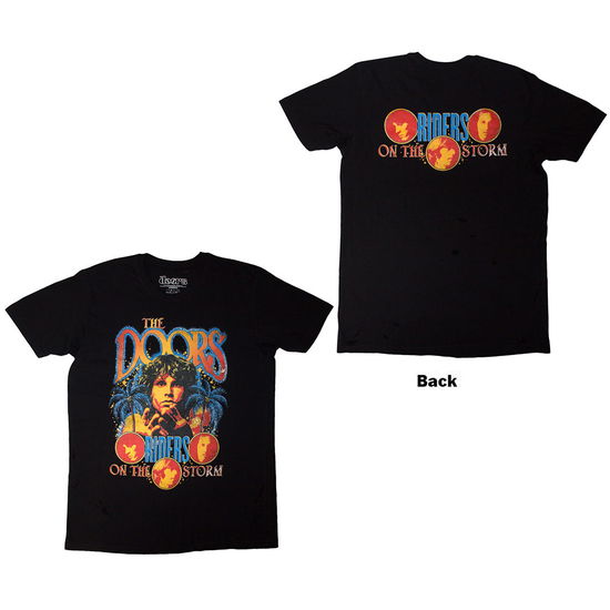 Cover for The Doors · The Doors Unisex T-Shirt: Riders On The Storm (Black) (Back Print) (T-shirt) [size M] (2025)