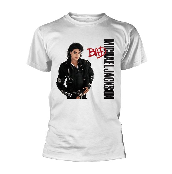 Cover for Michael Jackson · Bad (White) (T-shirt) [size M] [White edition] (2018)