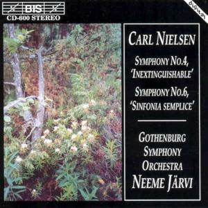 Symphonies 4 & 6 - Nielsen / Jarvi / Gso - Musique - Bis - 7318590006009 - 12 octobre 1994