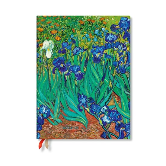 Cover for Paperblanks · Van Gogh’s Irises Ultra 18-month Vertical Hardback Dayplanner 2025 (Elastic Band Closure) - Van Gogh's Irises (Hardcover Book) (2024)