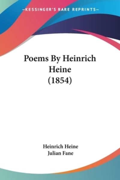 Cover for Heinrich Heine · Poems By Heinrich Heine (1854) (Paperback Book) (2008)