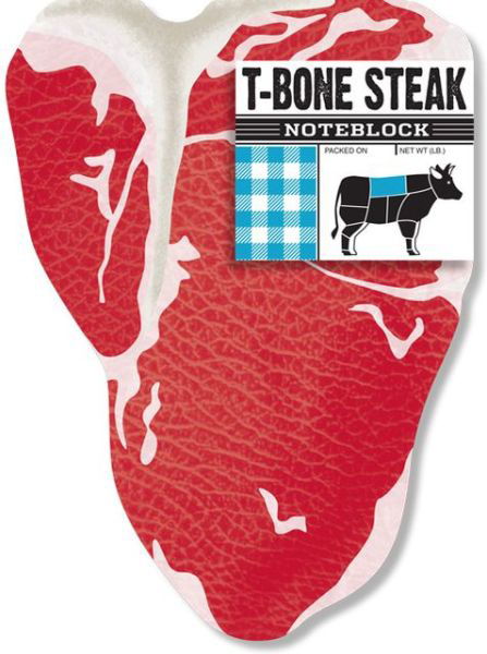 T-Bone Steak Noteblock - Chronicle Books - Books - Chronicle Books - 9781452102009 - February 10, 2013