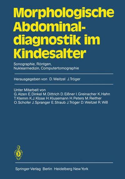 Cover for D Weitzel · Morphologische Abdominaldiagnostik im Kindesalter (Pocketbok) (1981)