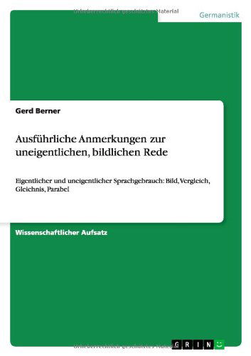 Cover for Berner · Ausführliche Anmerkungen zur une (Pocketbok) [German edition] (2012)