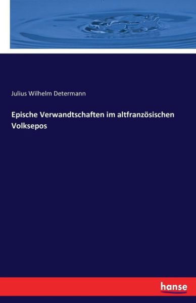 Cover for Determann · Epische Verwandtschaften im a (Book) (2016)