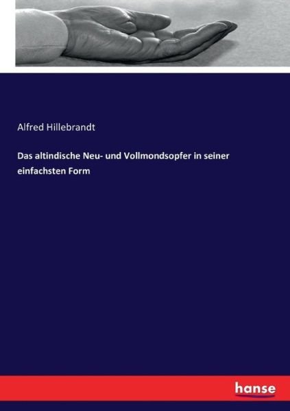 Cover for Hillebrandt · Das altindische Neu- und Vo (Book) (2016)
