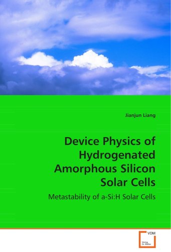 Cover for Jianjun Liang · Device Physics of Hydrogenated Amorphous Siliconsolar Cells: Metastability of A-si:h Solar Cells (Paperback Book) (2008)