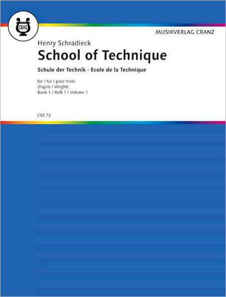 Cover for Paul Wright · School of Technique          Book 1  Viola                German / English / French / Spanish (Pocketbok) (1992)