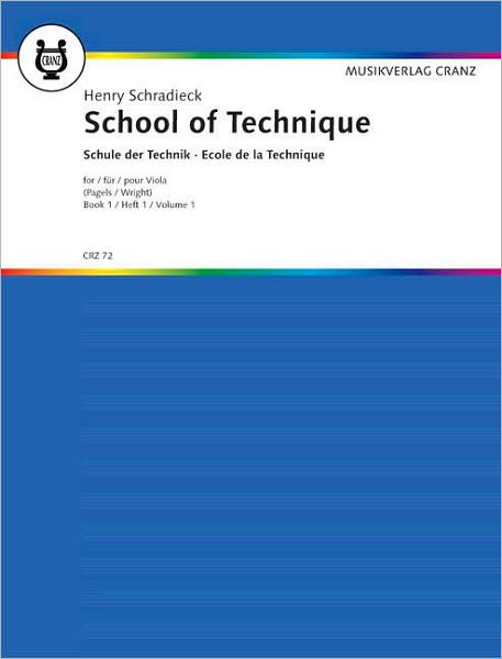 Cover for Paul Wright · School of Technique          Book 1  Viola                German / English / French / Spanish (Paperback Book) (1992)