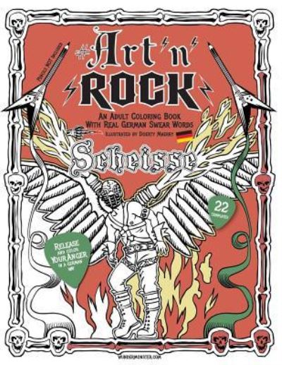 Cover for Doerty Maerry · Art'n'rock - An Adult Coloring Book with Real German Swear Words (Paperback Book) (2019)