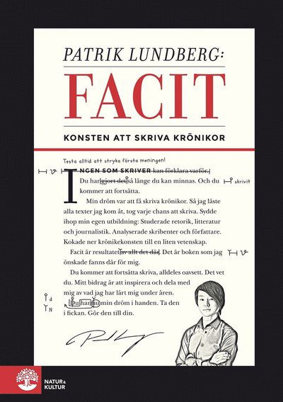 Cover for Patrik Lundberg · Facit : konsten att skriva krönikor (ePUB) (2017)