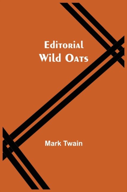 Cover for Mark Twain · Editorial Wild Oats (Paperback Book) (2021)