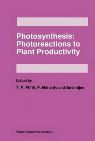 Y P Abrol · Photosynthesis: Photoreactions to Plant Productivity (Pocketbok) [Softcover reprint of the original 1st ed. 1993 edition] (2012)