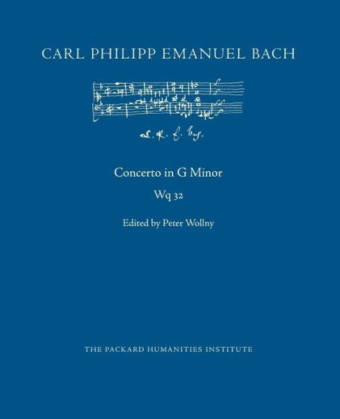 Cover for Carl Philipp Emanuel Bach · Concerto in G Minor, Wq 32 (Paperback Book) (2021)