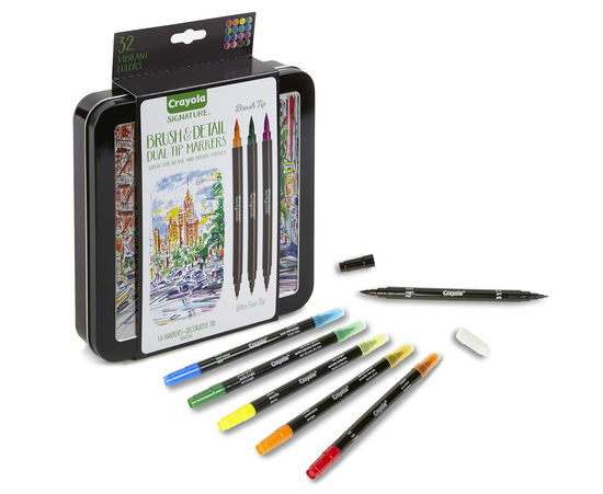 Cover for Crayola · Crayola: Set Of 16 Dual Tip Markers (Fine Tip And Marker Tip) Signature (MERCH)