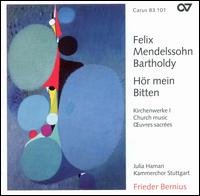 Cover for Mendelssohn-bartholdy / Bernius / Ens 76 Stuttgart · Church Music 1 (CD) (2002)