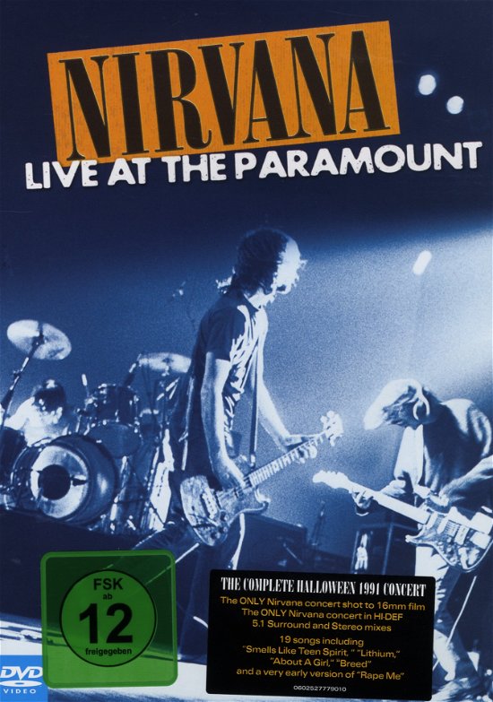 Live at the Paramount - Nirvana - Películas -  - 0602527779010 - 26 de septiembre de 2011