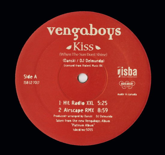 Cover for Vengaboys · Kiss (4 Mixes) (LP) (2022)