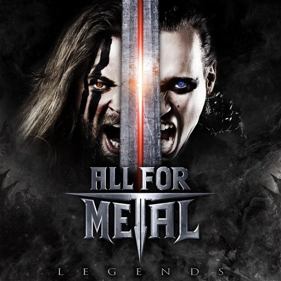 Cover for All for Metal · Legends (Silver / Black Marbled Vinyl) (LP) (2023)