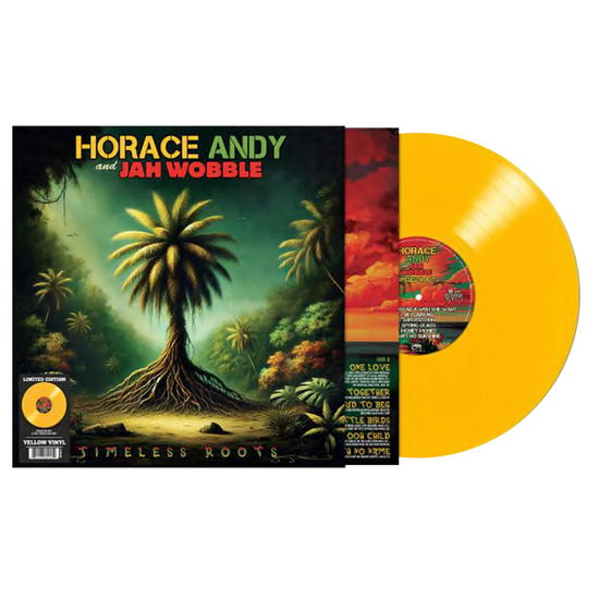 Cover for Jah Wobble &amp; Horace Andy · Timeless Roots (LP) [Yellow Vinyl edition] (2024)