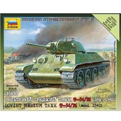 Soviet Tank T-34 1:100 - Zvezda - Merchandise - Zvezda - 4600327061010 - 