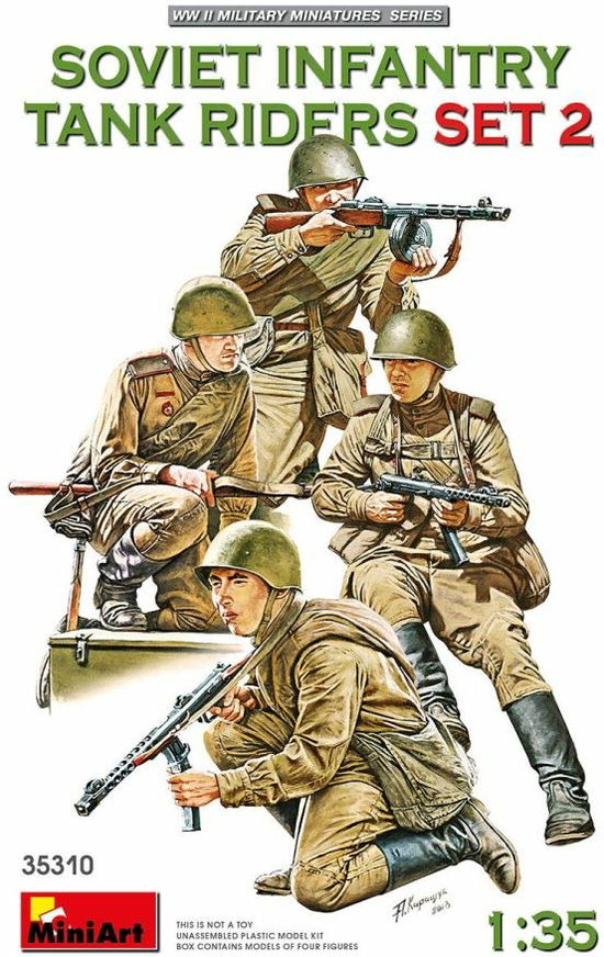 Cover for MiniArt · Soviet Infantry Tank Riders Set 2 1:35 (5/20) * (Legetøj)