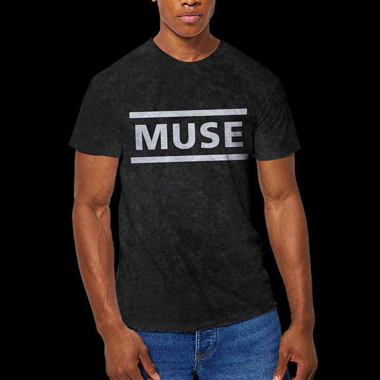 Muse Unisex T-Shirt: Logo (Wash Collection) - Muse - Merchandise -  - 5056561021010 - 