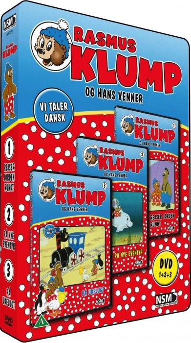 Cover for Rasmus Klump · Rasmus Klump og Hans Venner: Boks 1 (3-disc) - DVD /movies /standard / DVD (DVD) (2011)