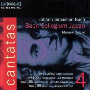 Js Bachcantatas Vol 4 - Bach Collegium Japansuzuki - Musik - BIS - 7318590008010 - 3. Februar 1997