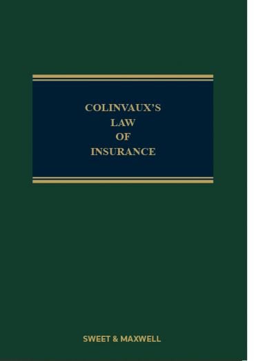 Cover for Professor Robert M Merkin · Colinvaux's Law of Insurance (Hardcover Book) (2022)